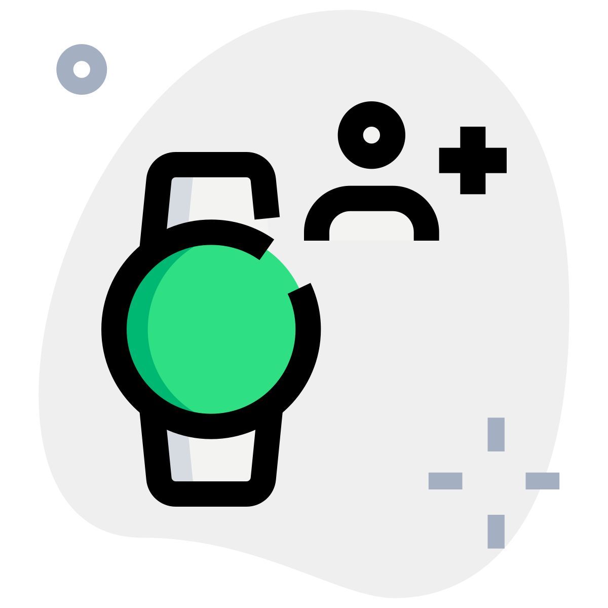 adicionar usuário de smartwatch icon