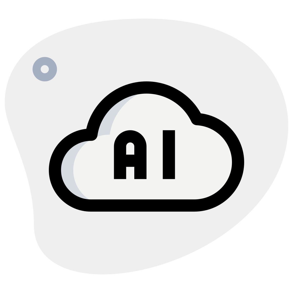 Cloud di intelligenza artificiale icon