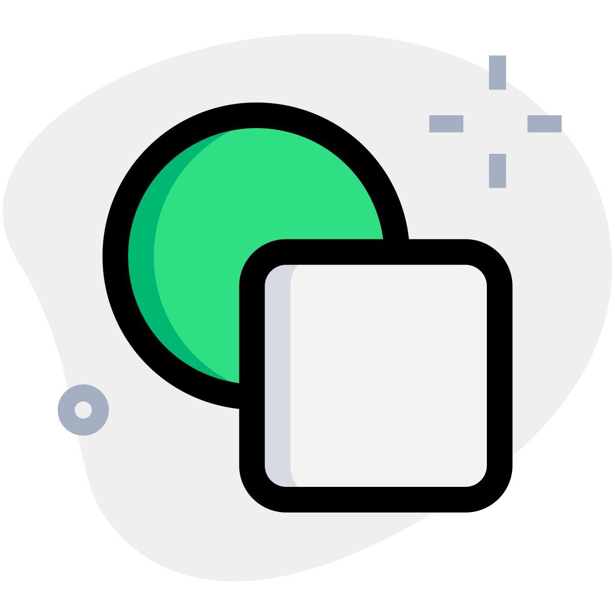assorted shape tool selector for designing application icon