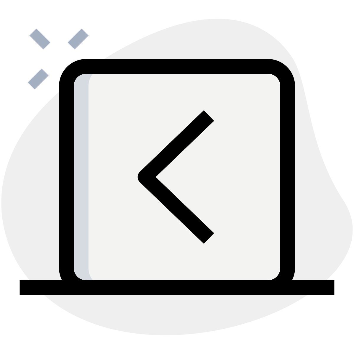 back key icon