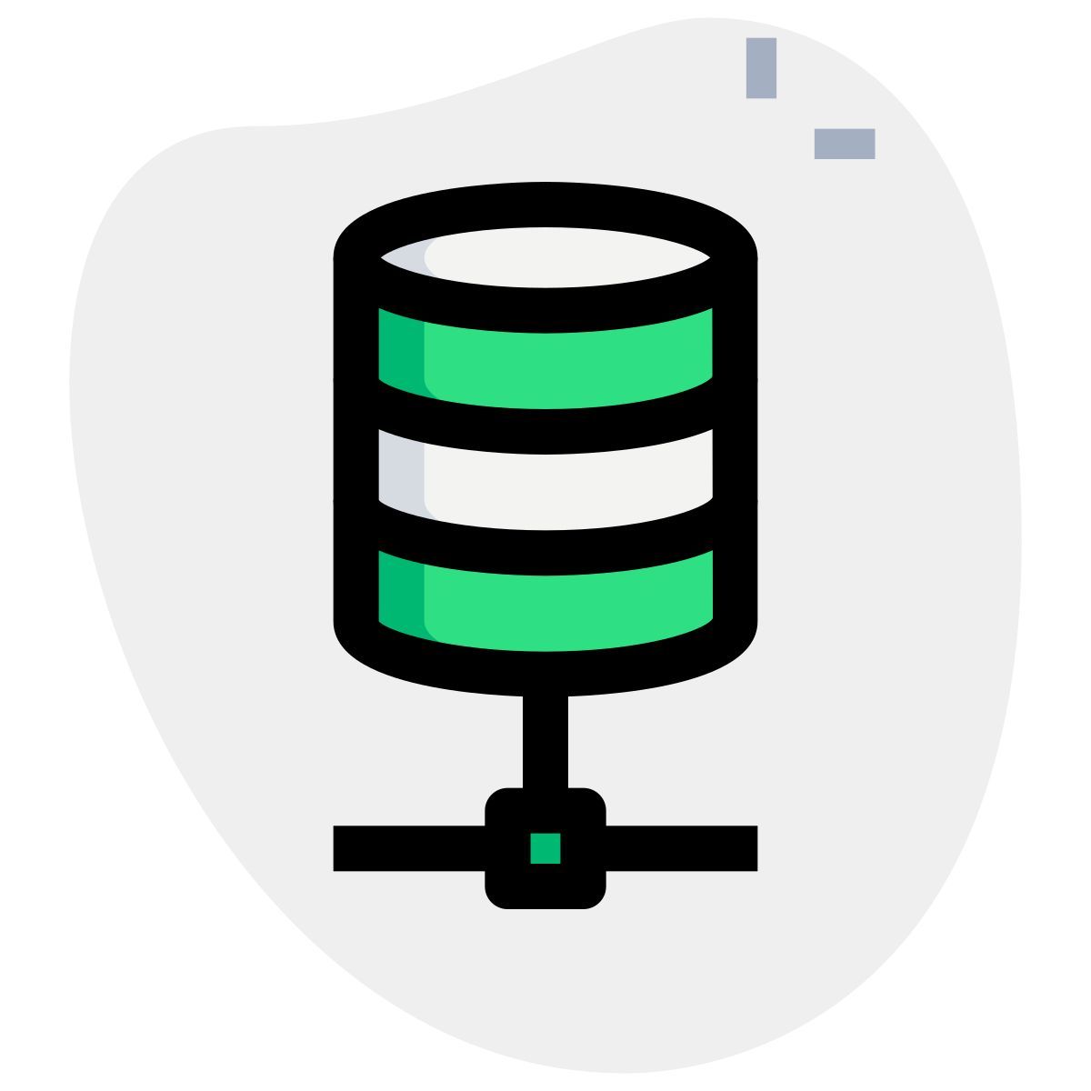 verbundene datenbank icon
