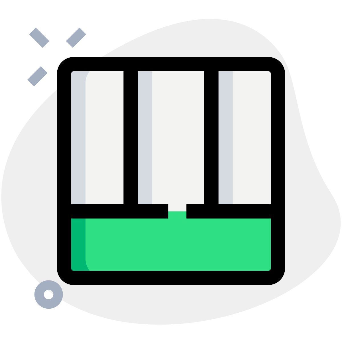 layout a sezioni multiple icon