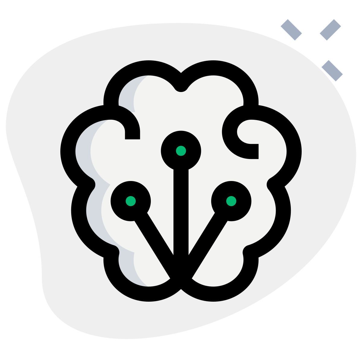 brain nodes icon