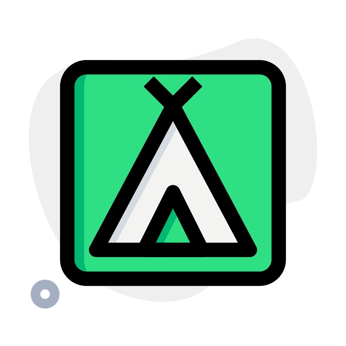 camping tent icon