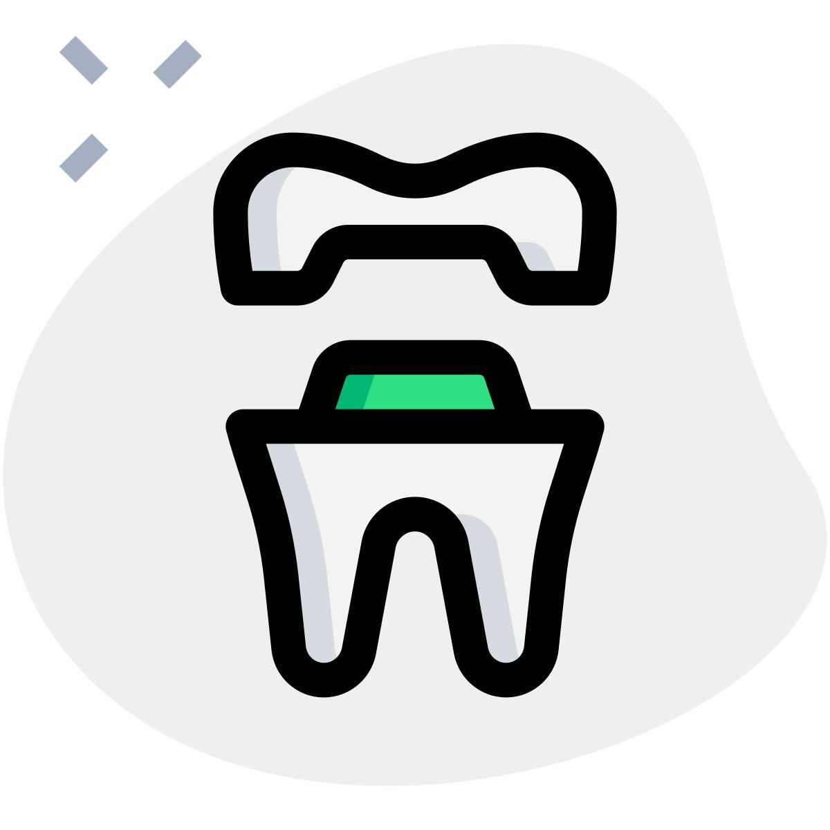 зубная коронка icon