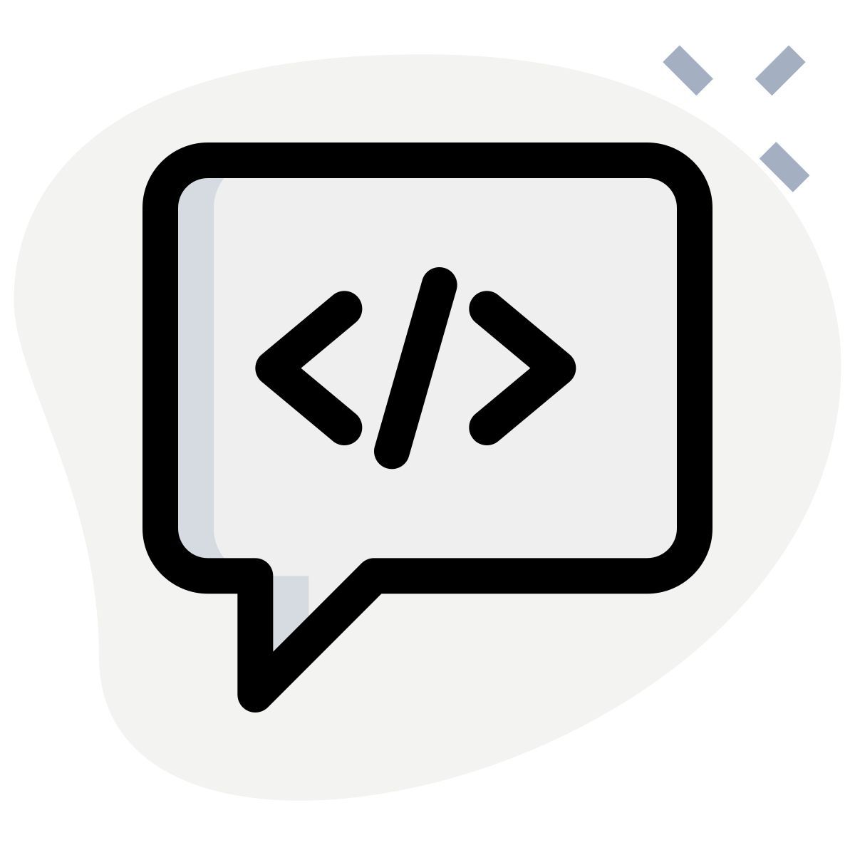 code discussion icon