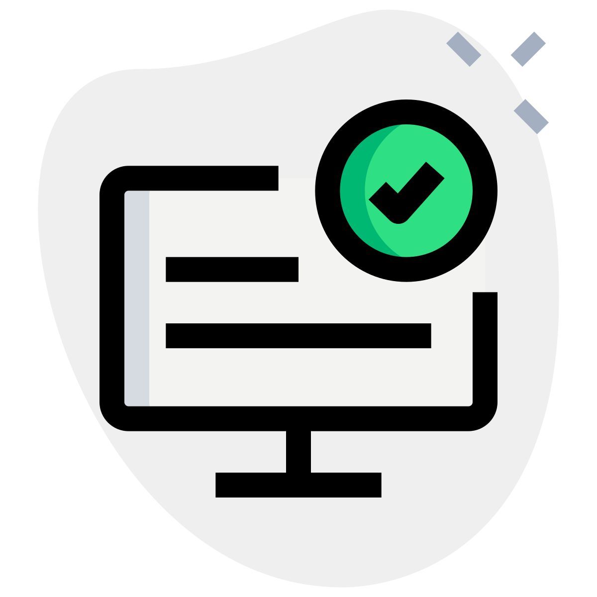 computer checkliste icon