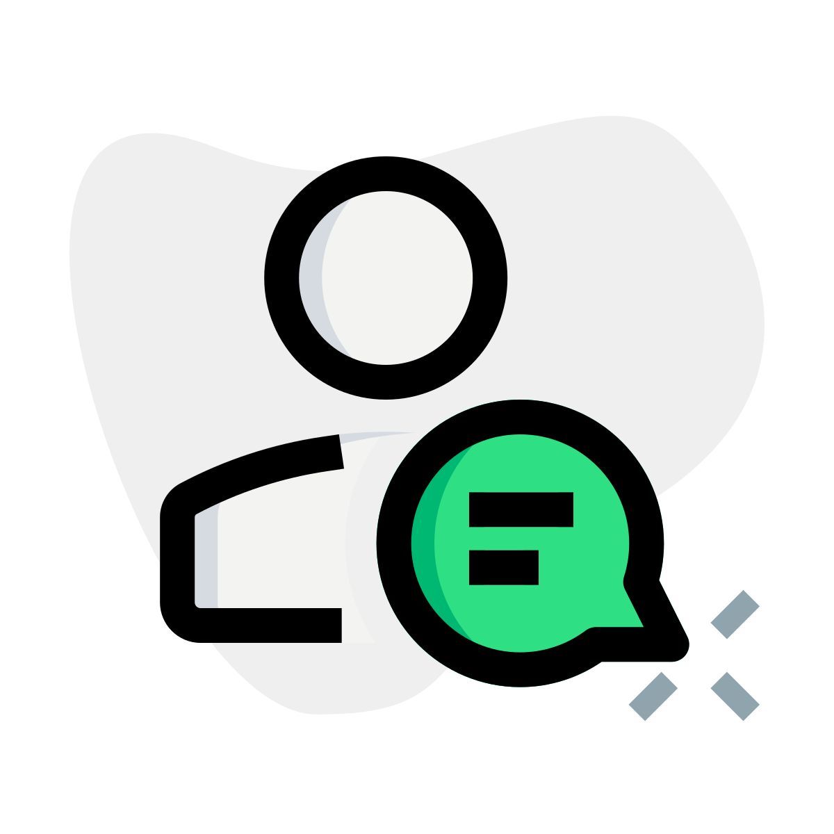 message de l'utilisateur icon
