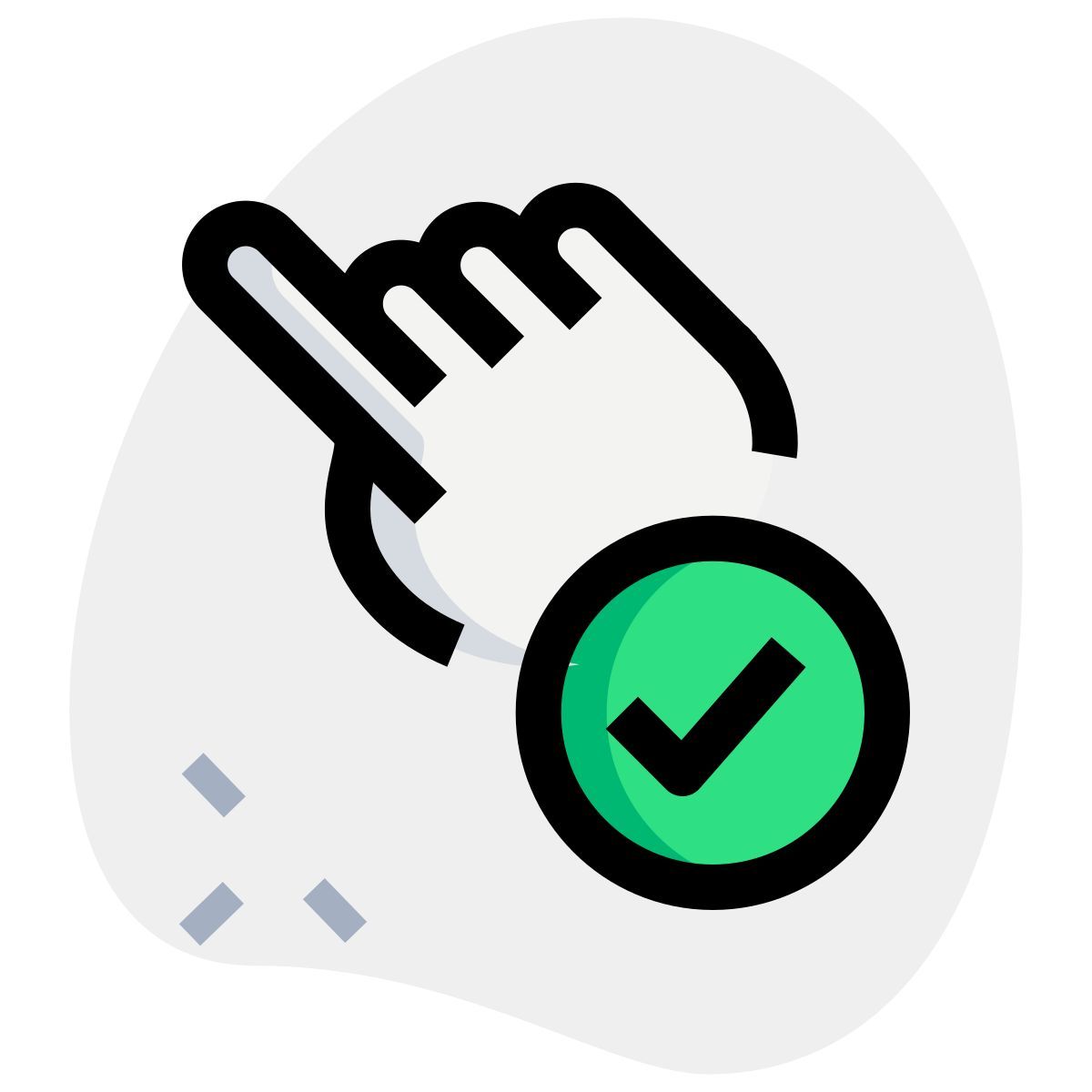 tocca per verificare icon