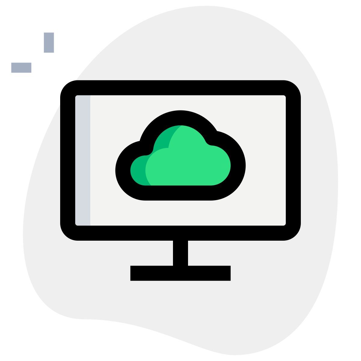 desktop cloud icon