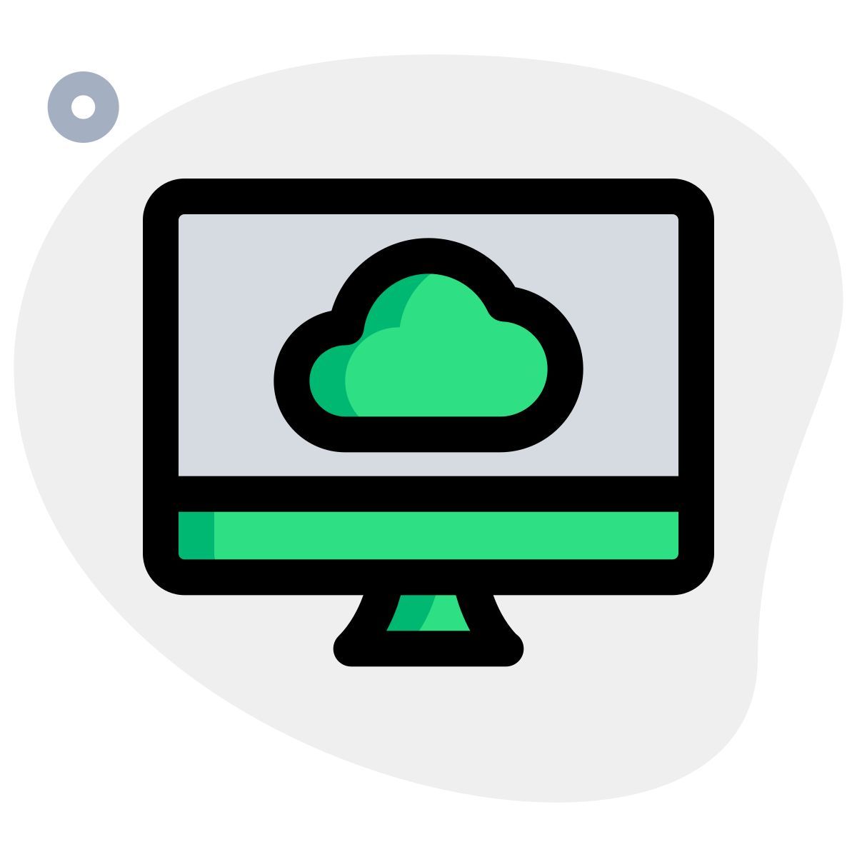 desktop cloud icon