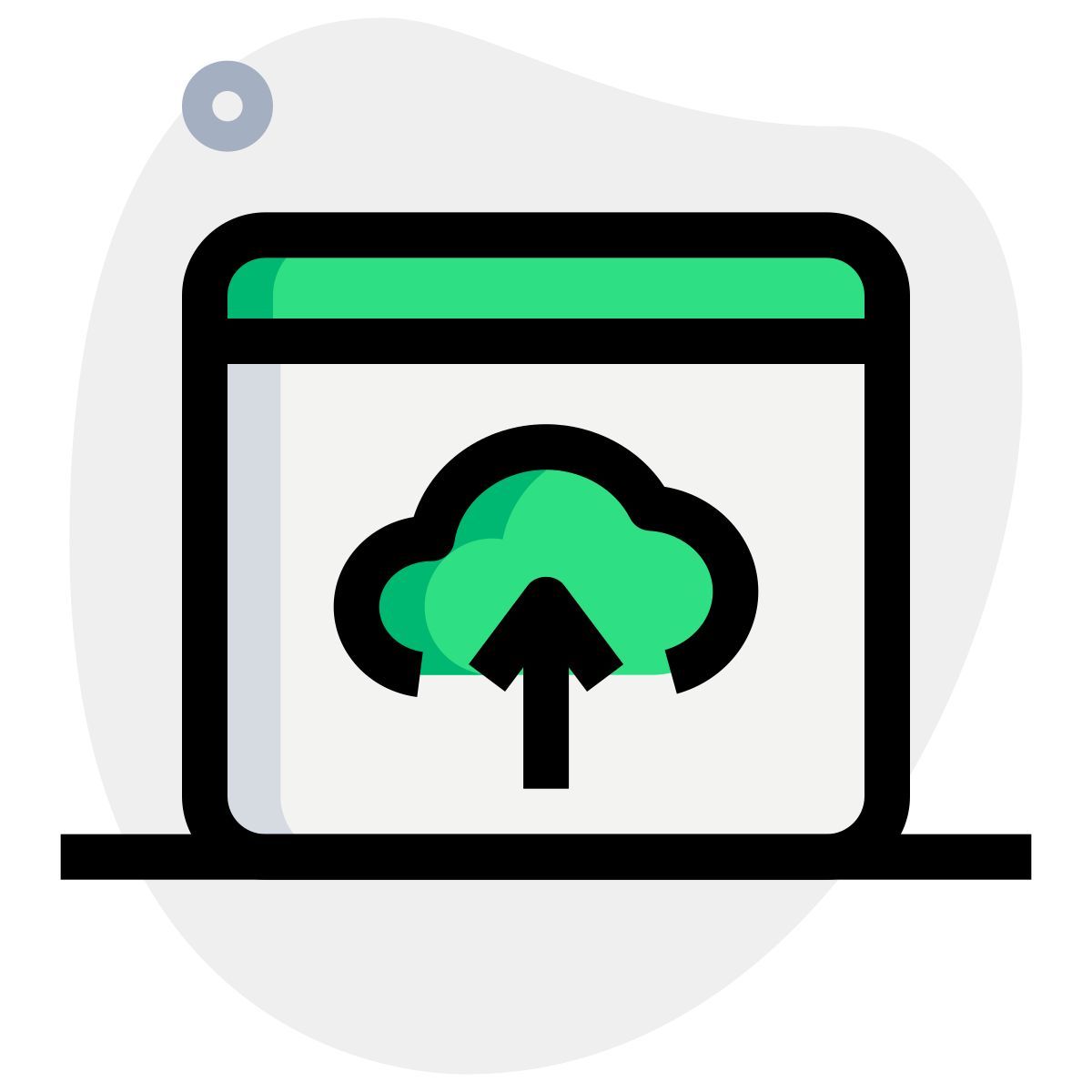 cloud data upload icon