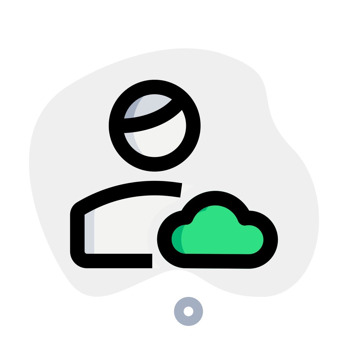 пользователь облака icon