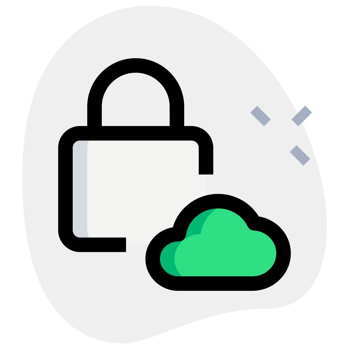 cloud security icon