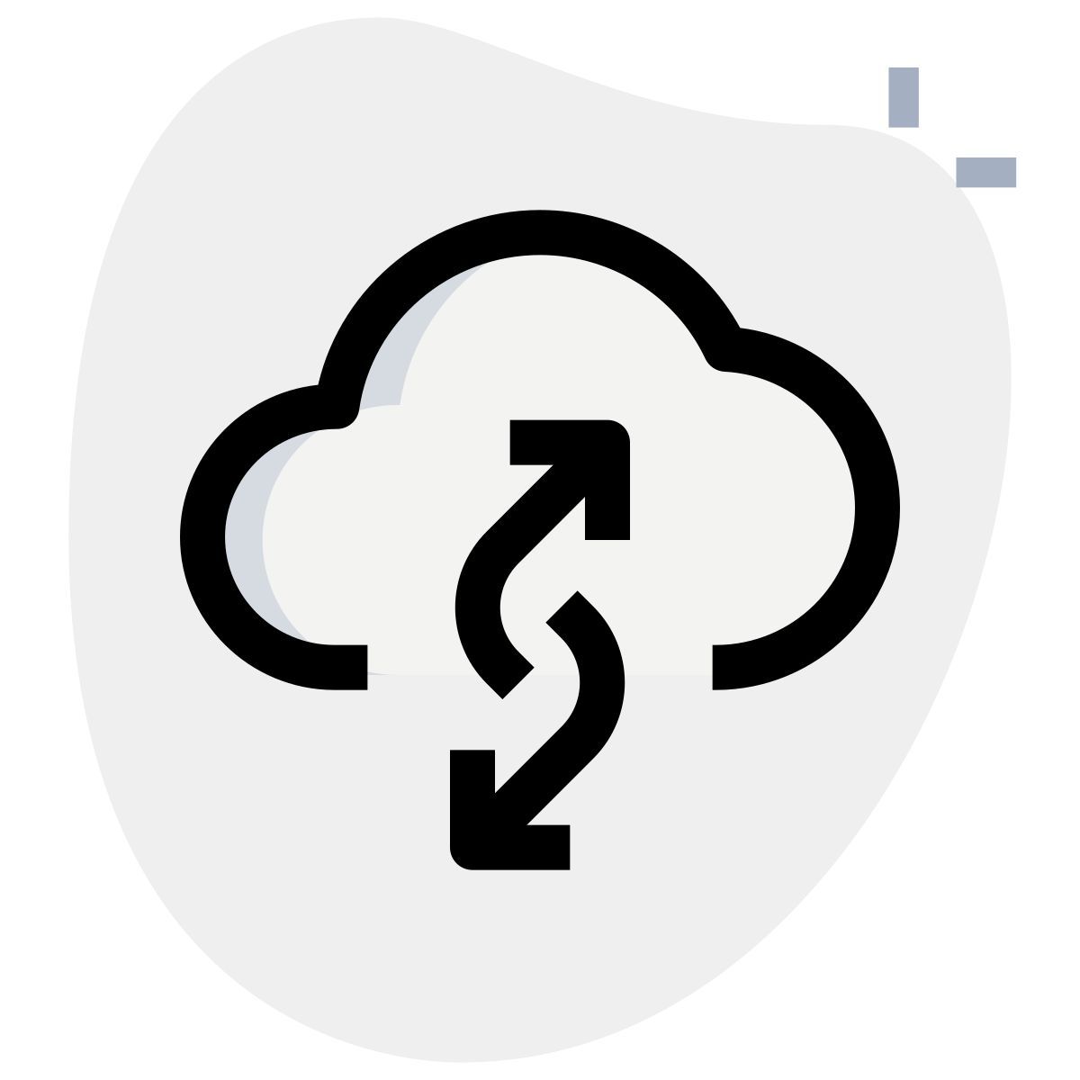 cloud datenaustausch icon