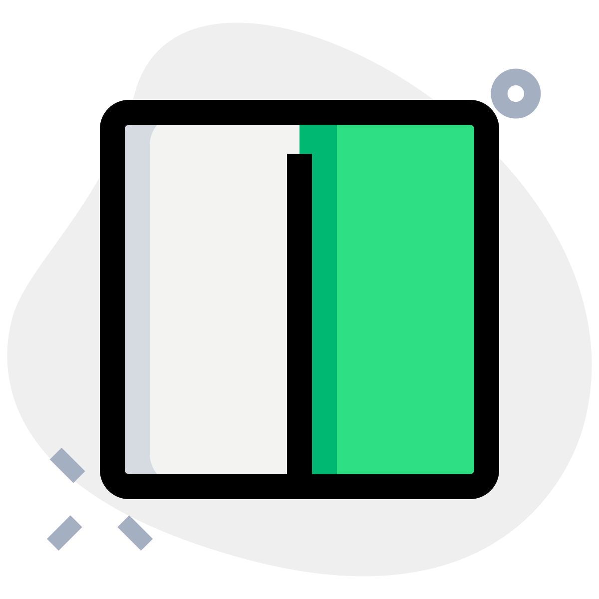 table with two columns icon