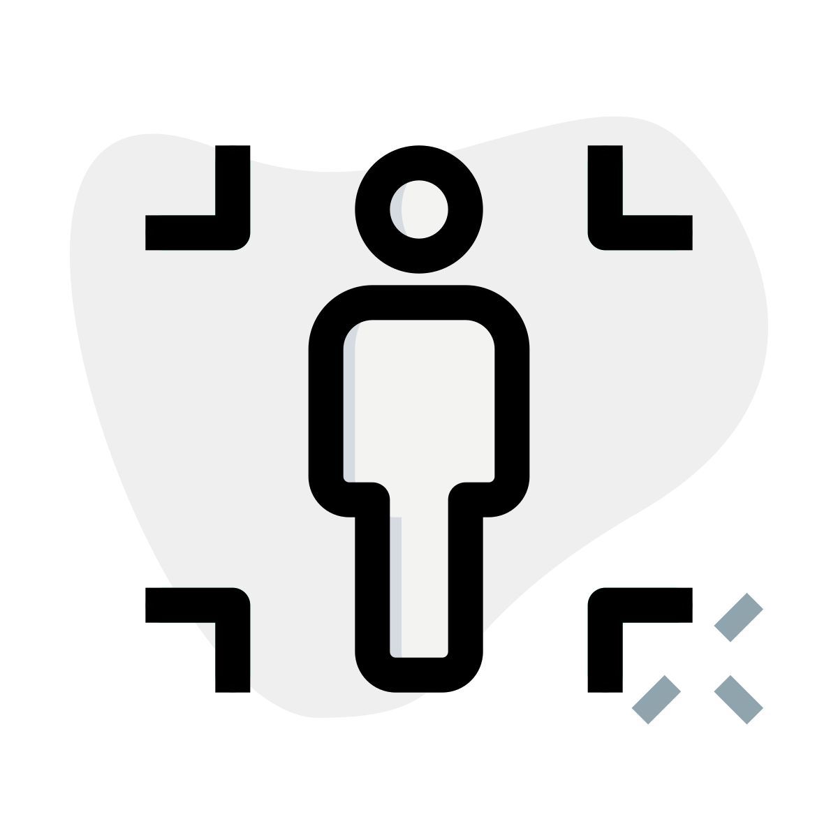 crop function of user handling computer layout icon