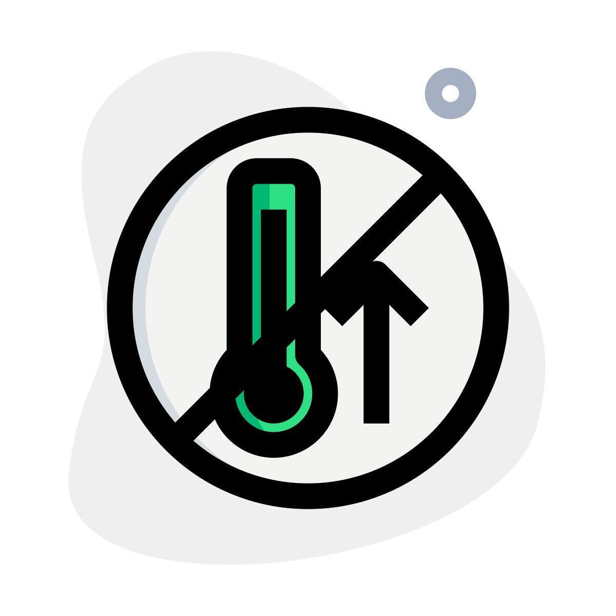 avoid extreme temperatures icon