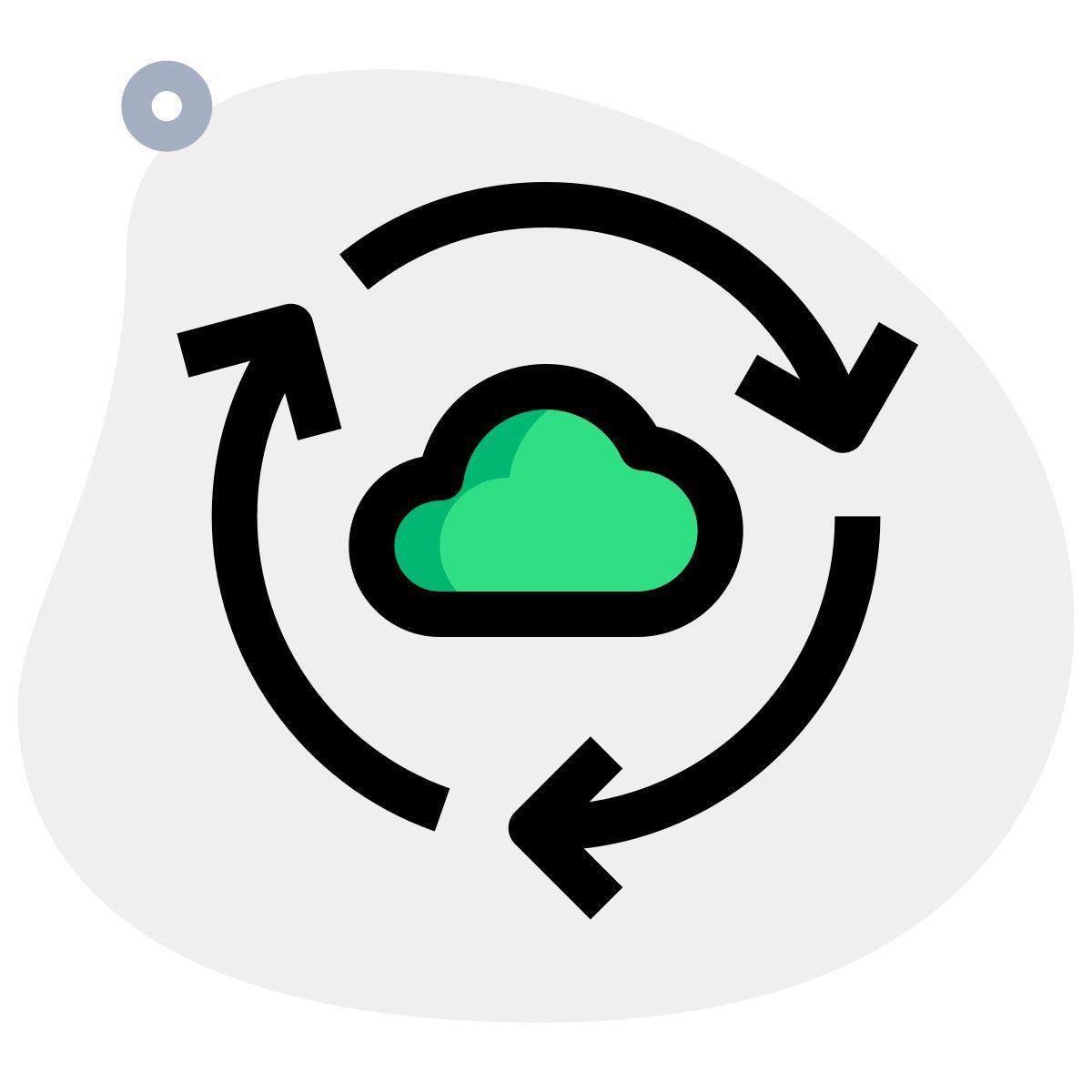 cloud synchronization icon