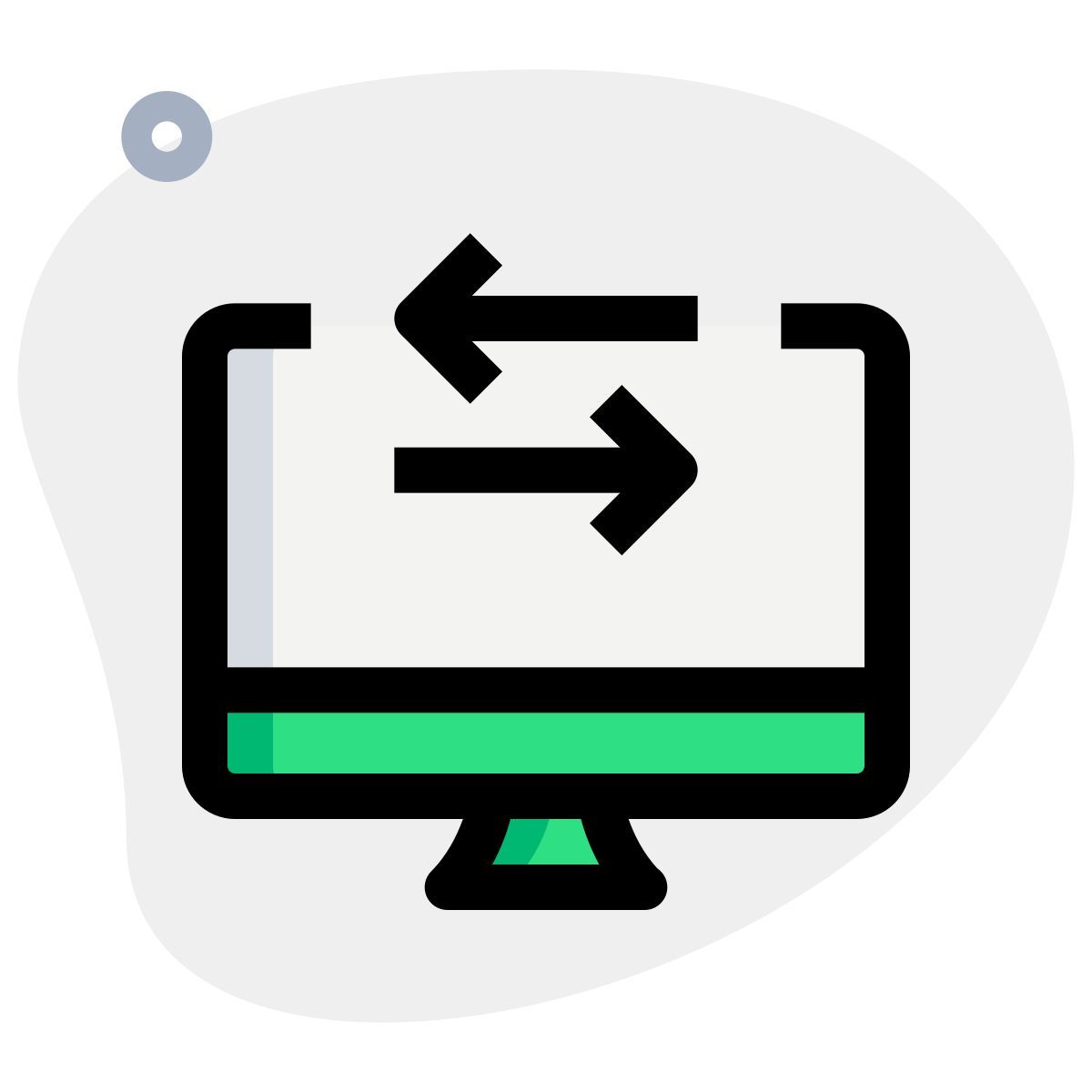 transferência de dados de desktop icon