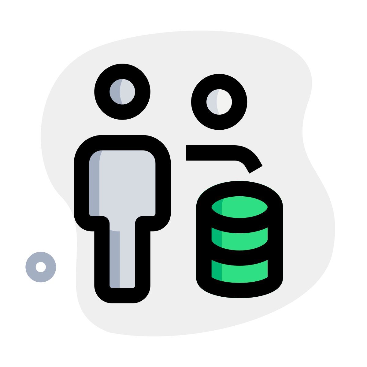 base de données de plusieurs employés pour l'analyse des données icon