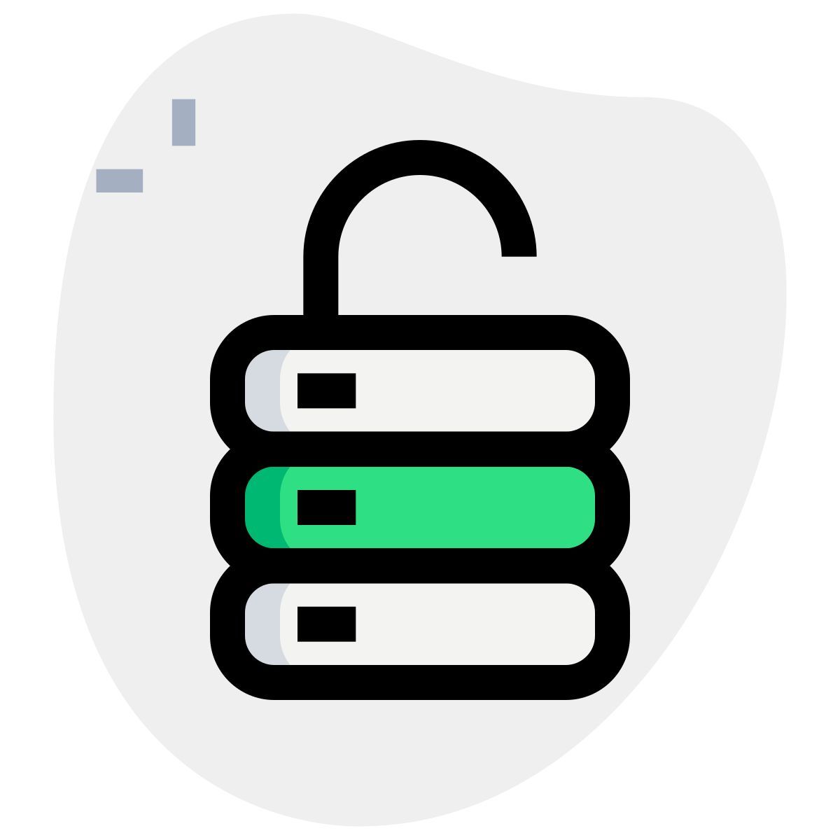 unlocked database icon