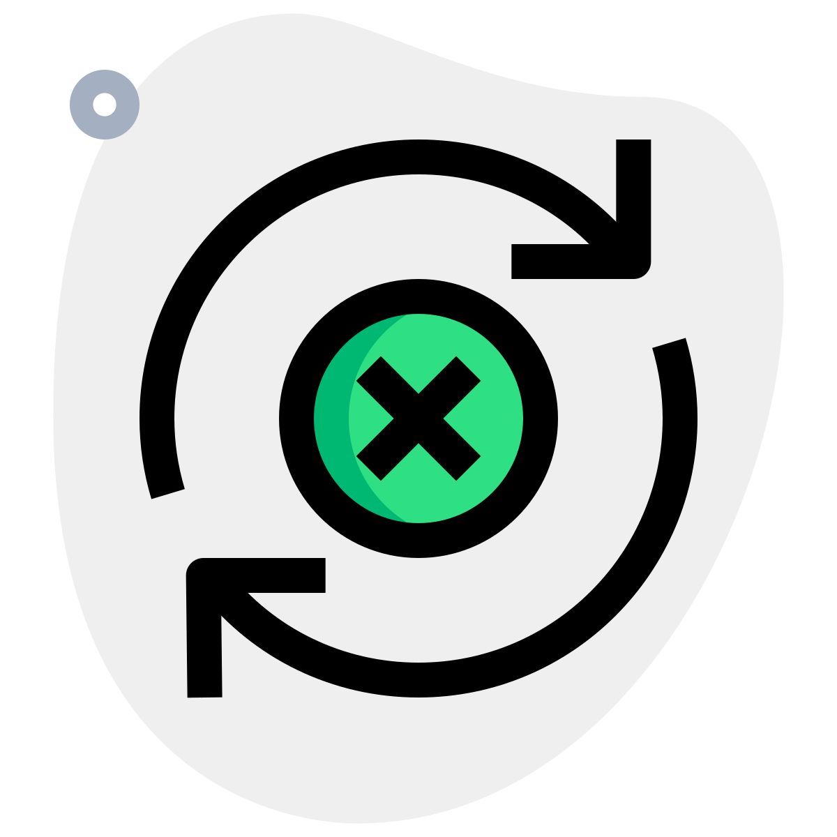 delete and sync icon