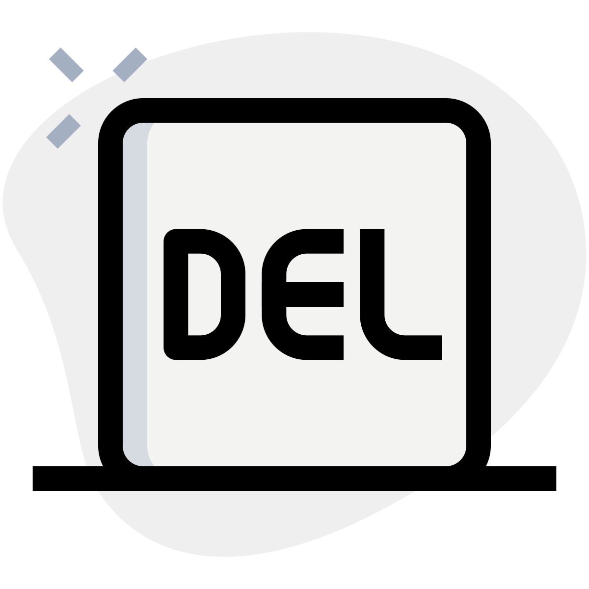 delete key icon