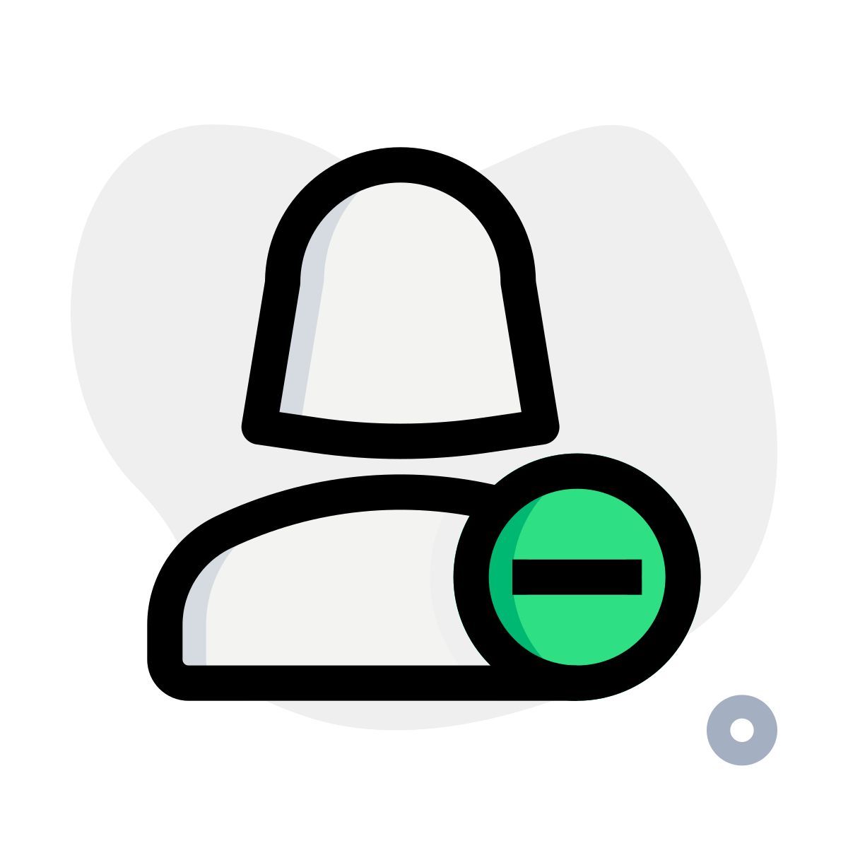 Deleting a female user from the list of friend list icon