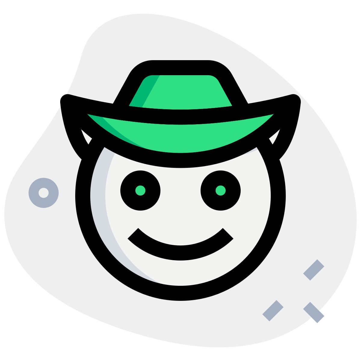 Lächelnder Cowboy icon