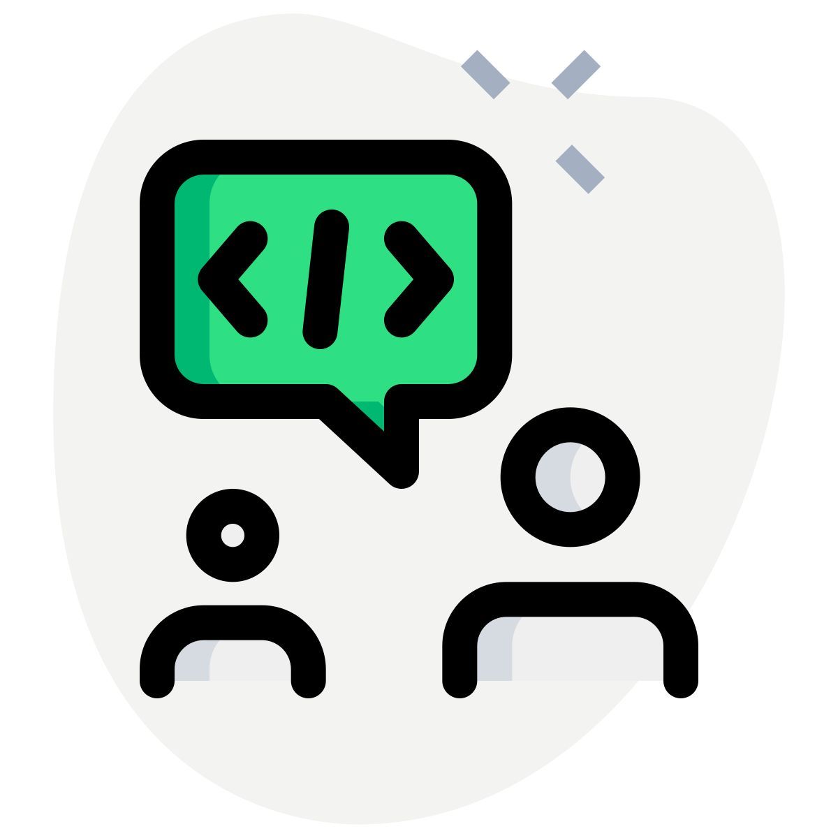 code discussion icon