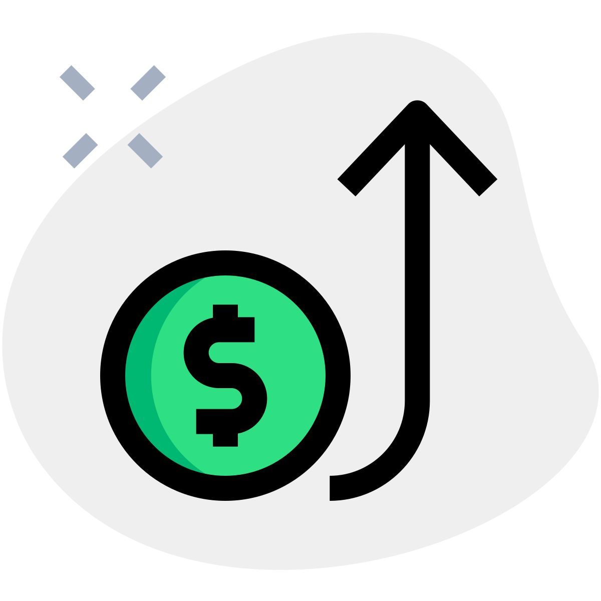 financial growth icon