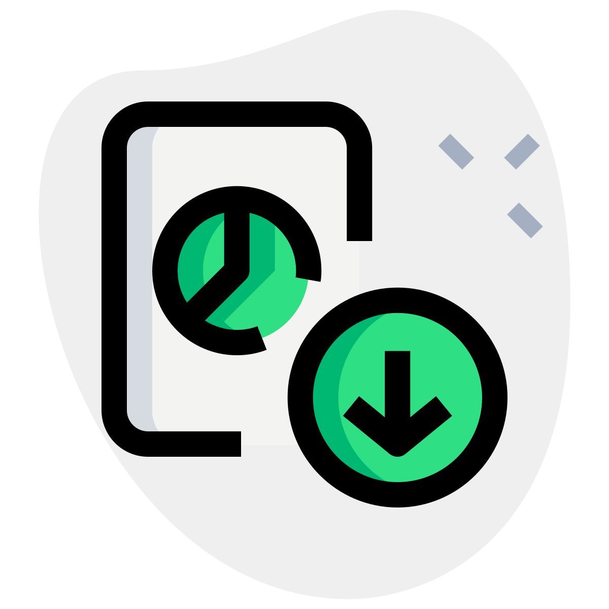 descargar gráfico circular icon