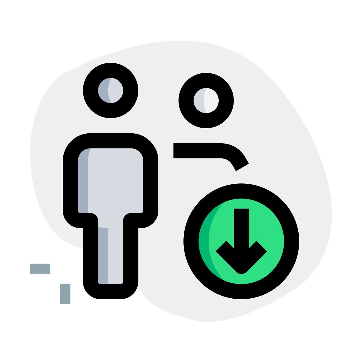 download users data icon