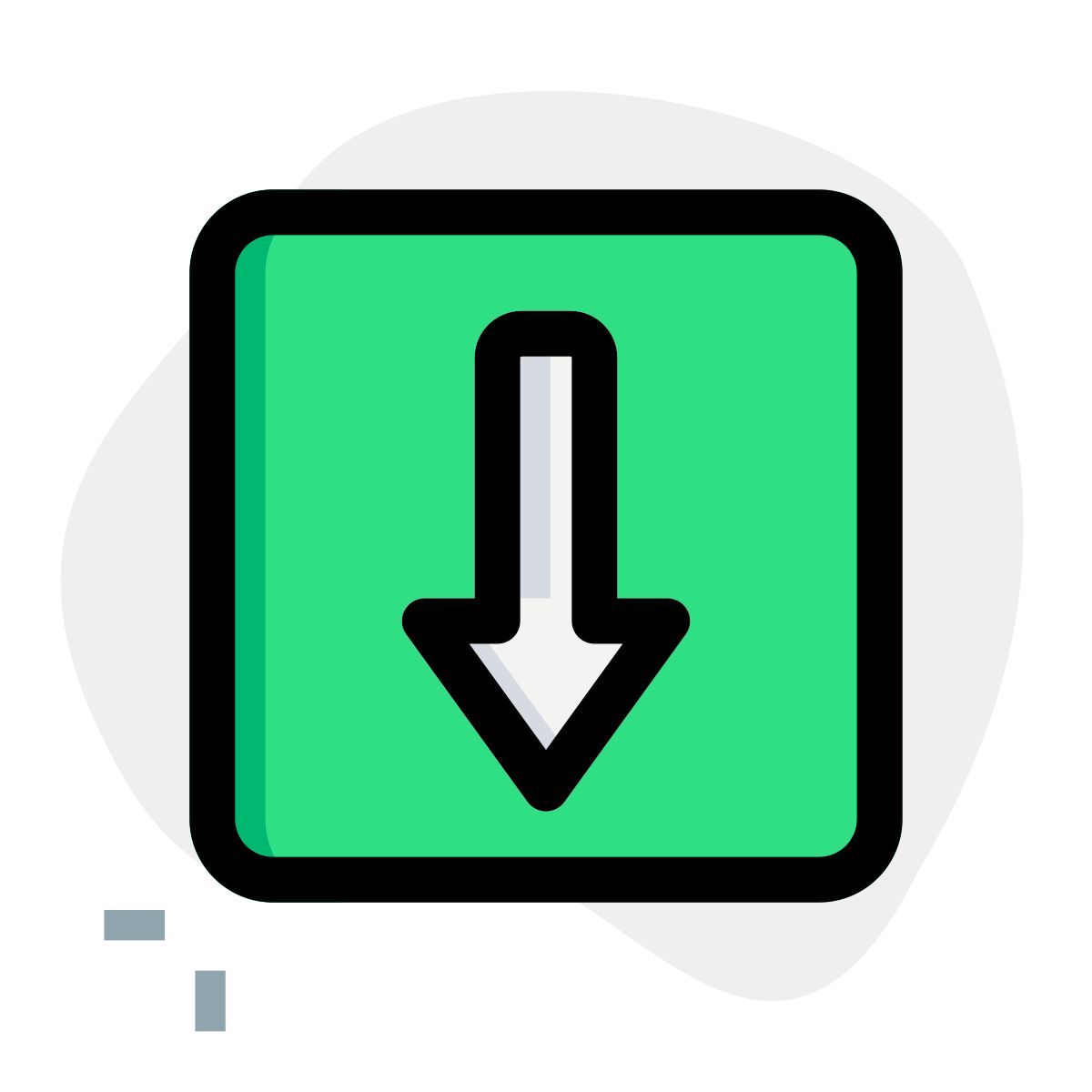 하향 방향 icon