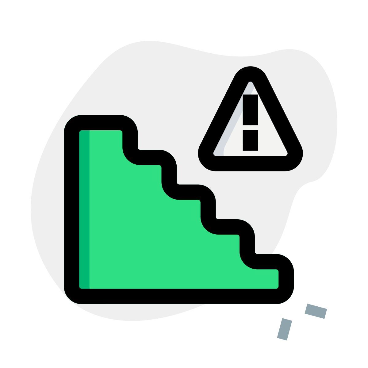 precaución escaleras icon