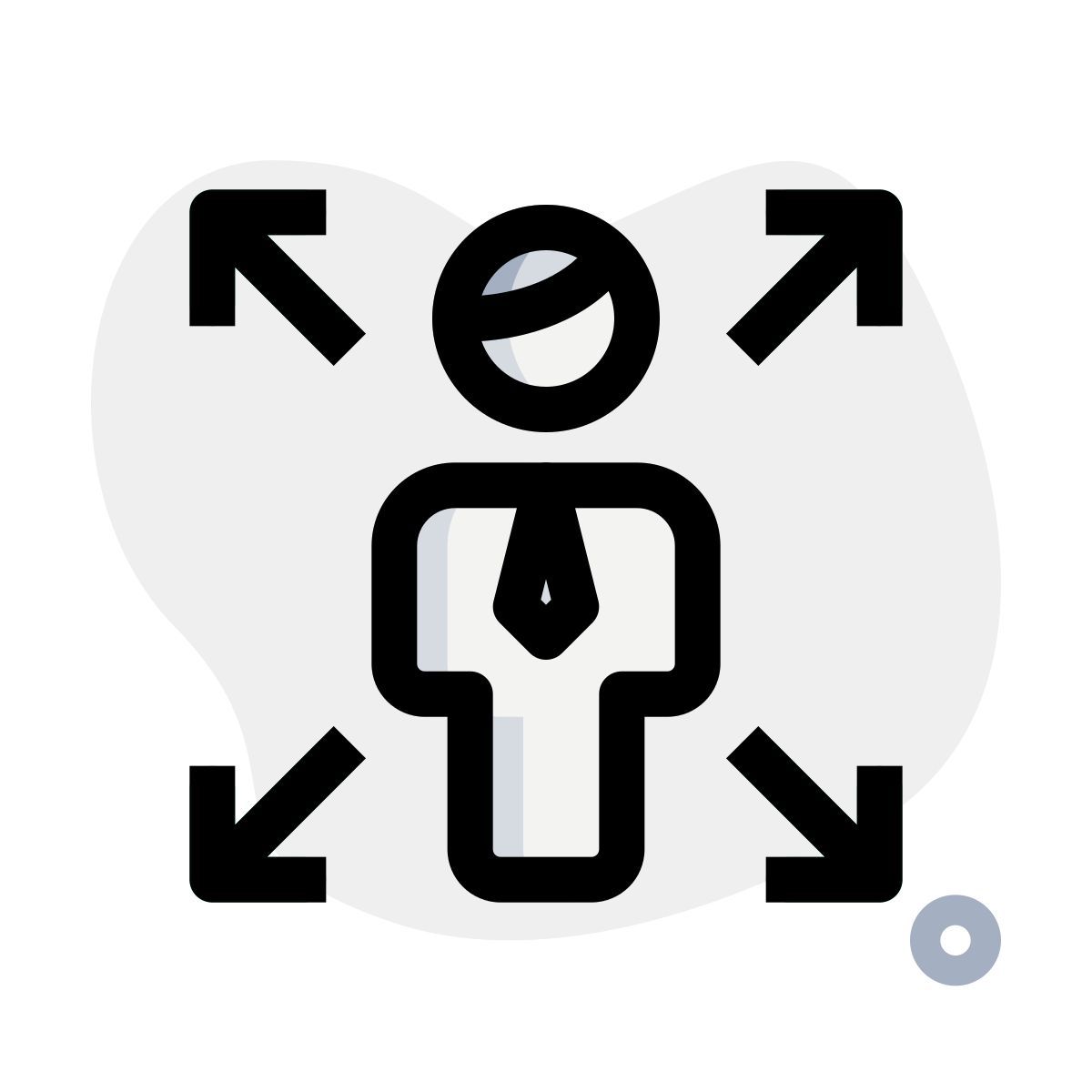 enlarge function of user handling computer layout icon