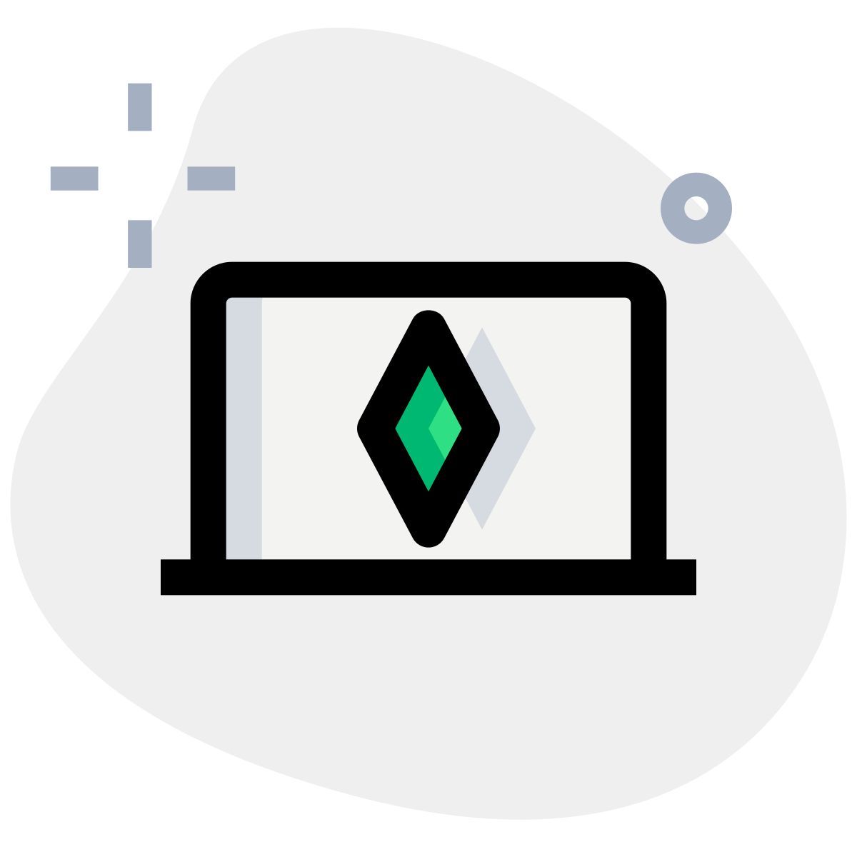 laptop ethereum mining icon