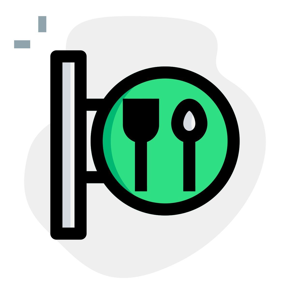 restaurant sign icon