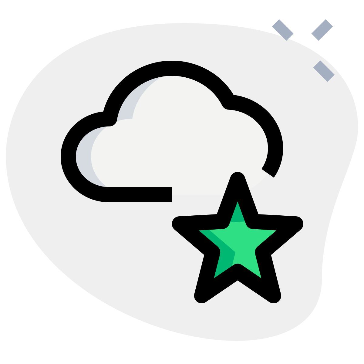 favorite cloud icon