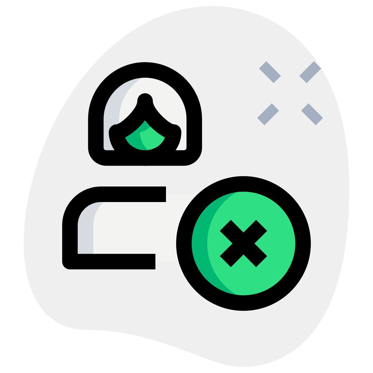 candidato rechazado icon