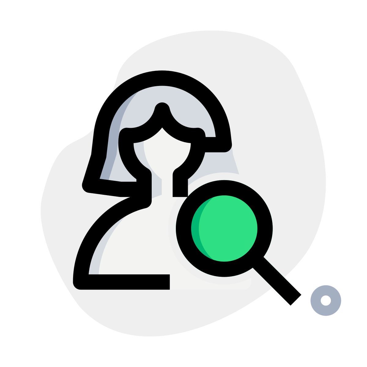 finding new female user for new role in the company icon