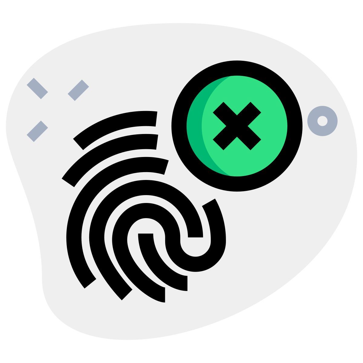 fingerprint error icon