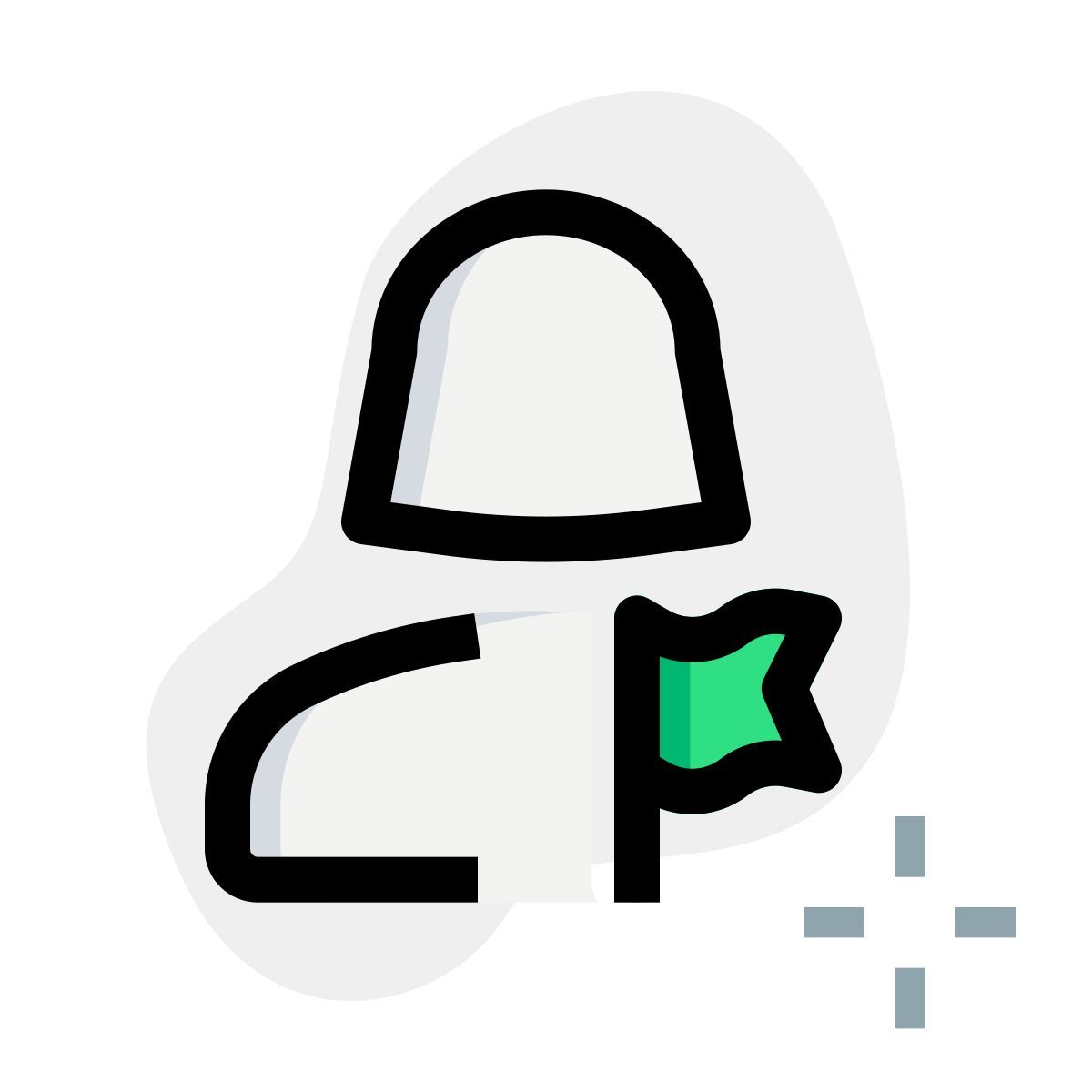 bandera de usuario icon