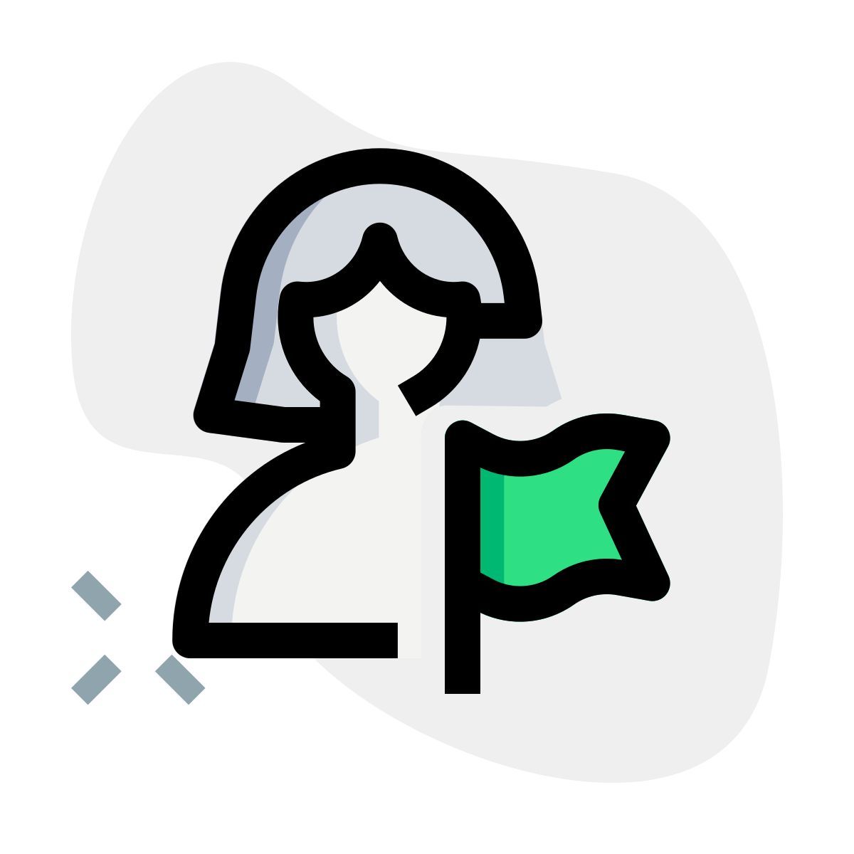 bandera de usuario icon