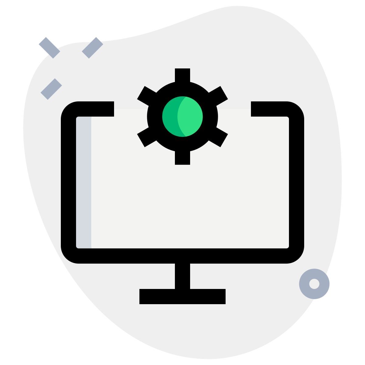 paramètres du moniteur icon