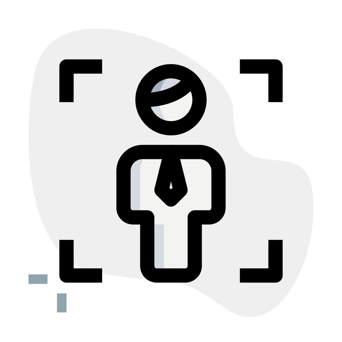 focus function of business handling large enterprises icon