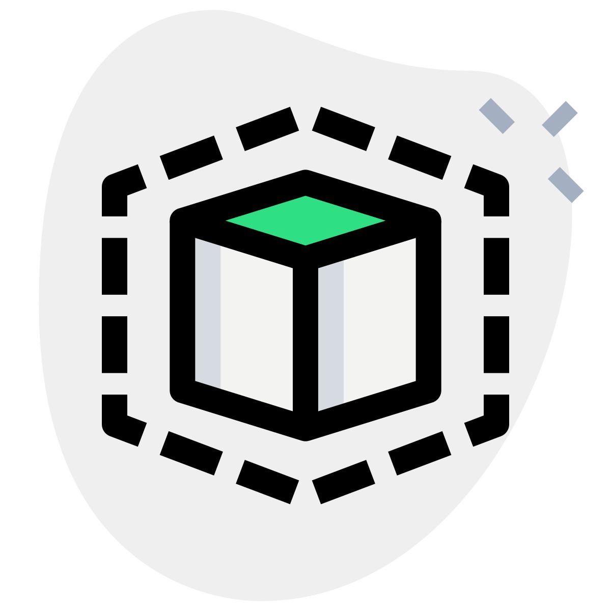 3d box model icon