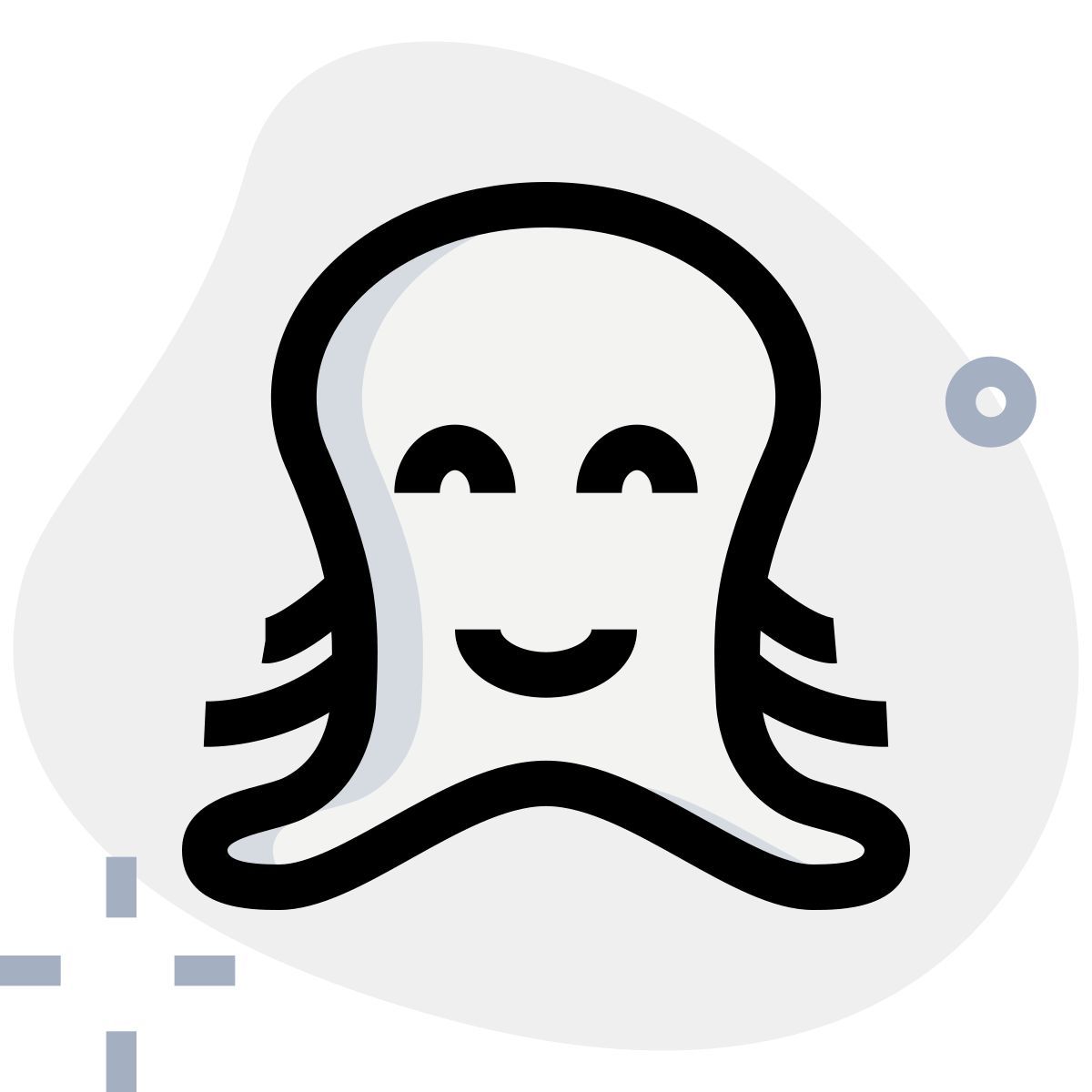 emoji de polvo sorridente e feliz com os olhos fechados icon
