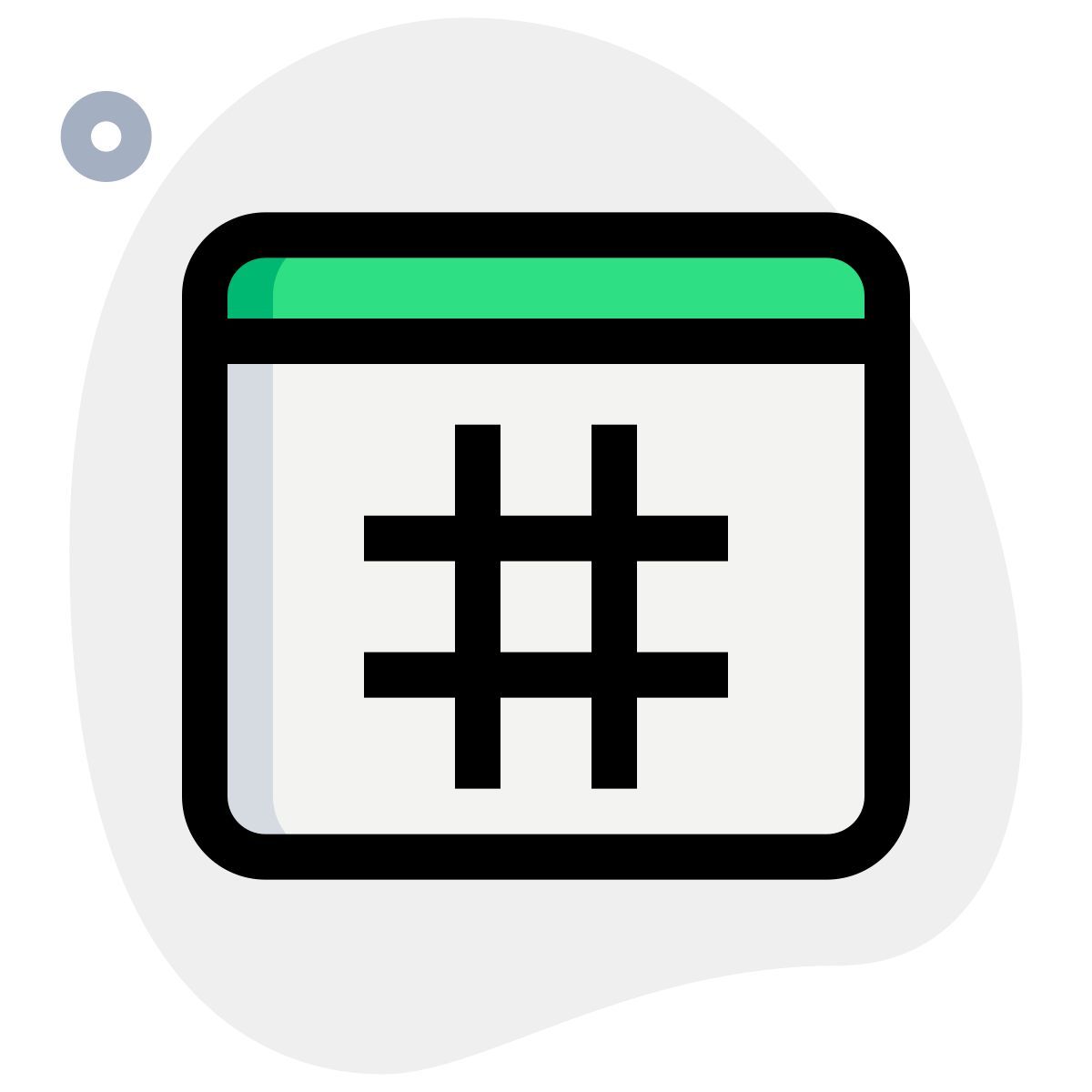 social media hashtag icon
